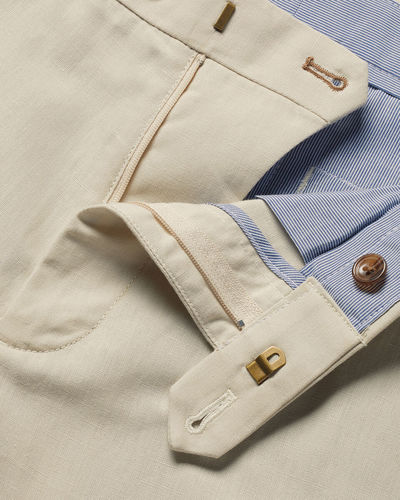מכנסיים קצרים כותנה פשתן - Stone  cotton linen short
