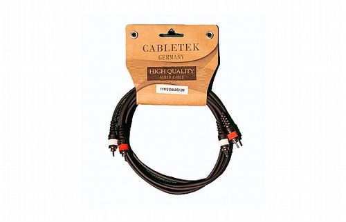 כבל סאונד זוג RCA לזוג RCA באורך 2 מטר דגם DUL002/3M מבית CABELTEK