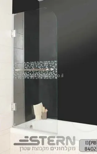 אמבטיון שטרן דגם שיקגו מותקן על אמבטיה, כנף על צירים נפתחת פנימה והחוצה עד 90 מעלות.