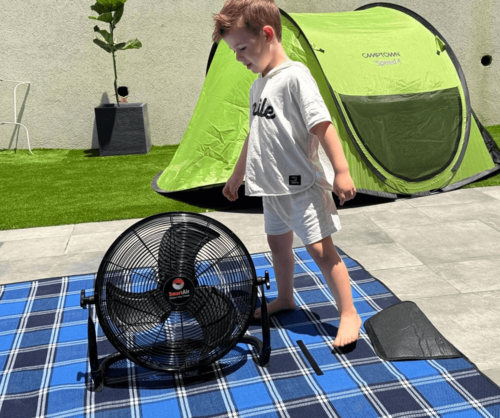 מאוורר רצפתי נטען 16″ SmartAir Hybrid | דגם SBF‑16M 