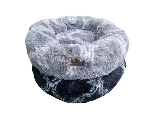 מיטה לכלב פלאפי שחור מעויינים