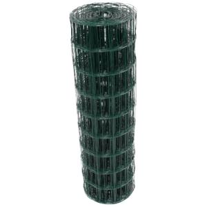 גדר רשת ירוקה מולחמת מצופה PVC | במידה 0.6X25 מטר |
