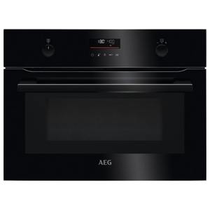 תנור בנוי 43 ליטר משולב מיקרוגל AEG KME565060B Frame Series Compact שחור