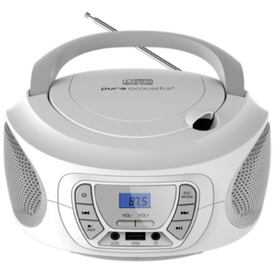 רדיו דיסק נייד צבע לבן Pure Acoustic BB-880