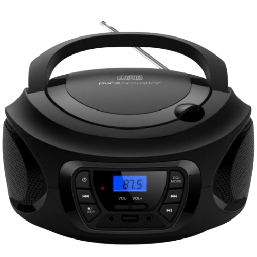 רדיו דיסק נייד צבע שחור Pure Acoustic BB-880