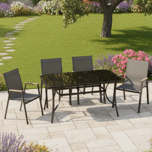 סט פינת אוכל שולחן פורטוגל+4 כיסאות לימה PLAYA