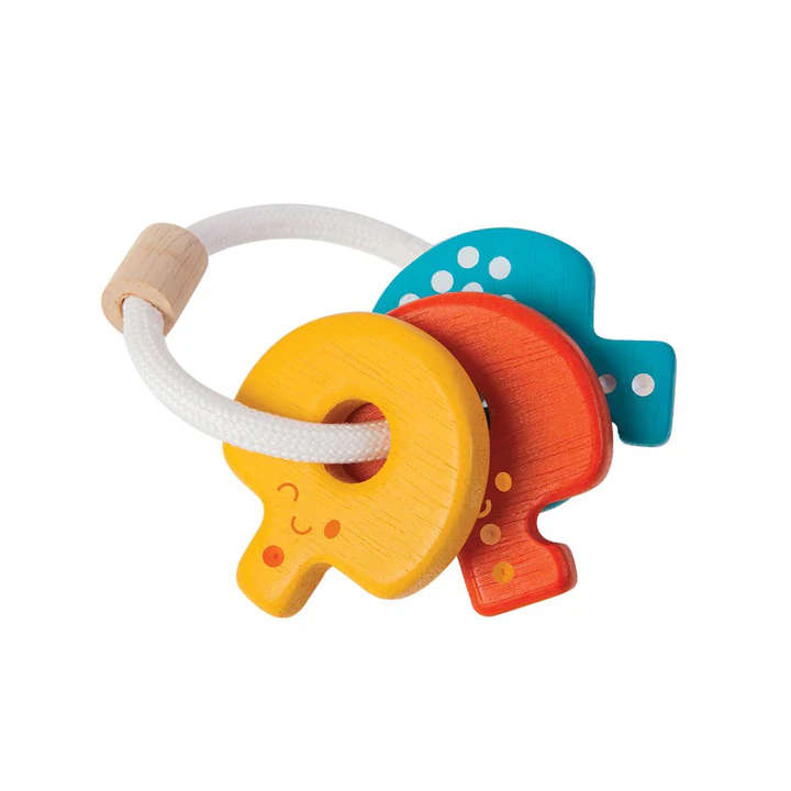 רעשן מפתחות מעץ - PLAN TOYS