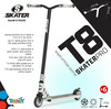 קורקינט פעלולים פרו 120מ"מ T8- לבן  