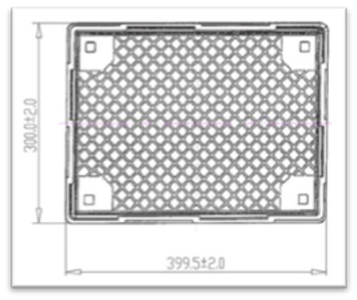 ארגז תנובה קטן  - יד שניה 40*30*20h