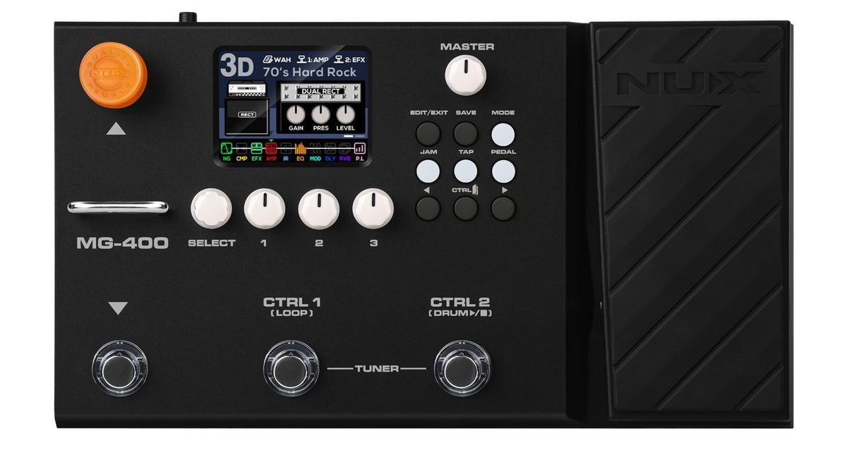 מולטי אפקט לגיטרה NUX MG-400 Modelling Guitar & Bass Processor