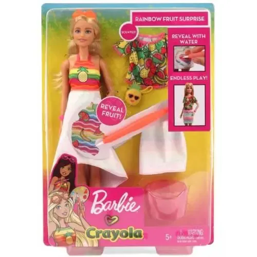 בובה ברבי ריחנית עם ערכת צביעה GBK18 BARBIE