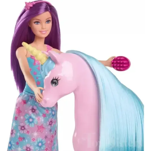 בובה ברבי סוס ובובה ענק -HYT62 BARBIE