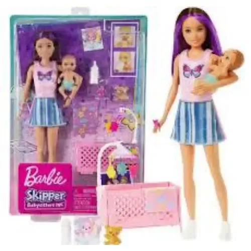 בובה ברבי עם תינוק ואביזרים - HJY339564 BARBIE