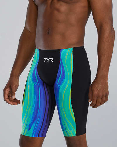 חליפה טכנית SHOCKWAVE HIGH WAIST JAMMER LIME/NAVY