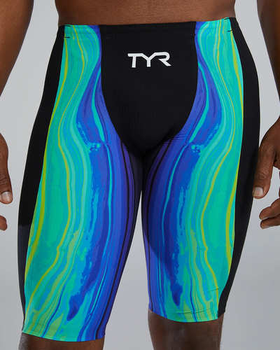 חליפה טכנית SHOCKWAVE HIGH WAIST JAMMER LIME/NAVY