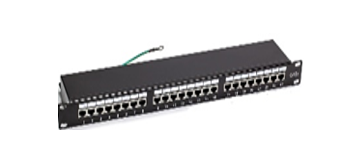פאץ פאנל 24 יציאות מסוכך CAT5e
