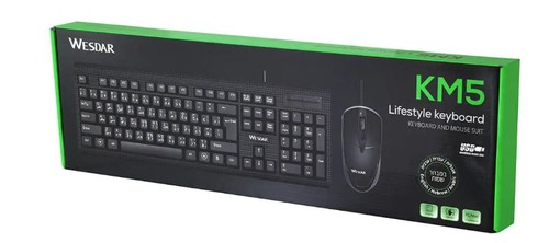 סט מקלדת+עכבר USB KM5 E.H.A