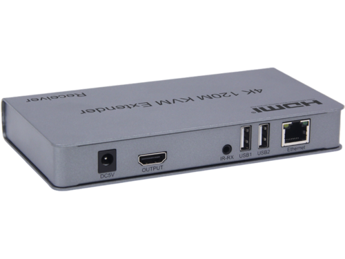 4K KVM Extender 120M - שליטה מרחוק באודיו, וידאו ו-USB על גבי כבל רשת