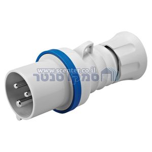 תקע נייד ישר HP‏ - IP44/IP54‏ - 2P+E‏ 16A‏ ‎200-250V‏ 50/60HZ - כחול - 6H - חיווט הברגה Gewiss