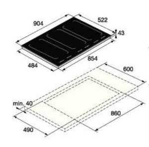 ‏כיריים אינדוקציה Asko HI1995G אסקו
