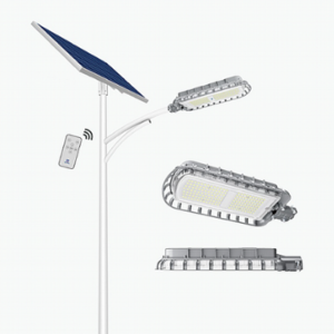 תאורת רחוב סולארית מקצועית - NEWTEC CARBON 5700Lm  