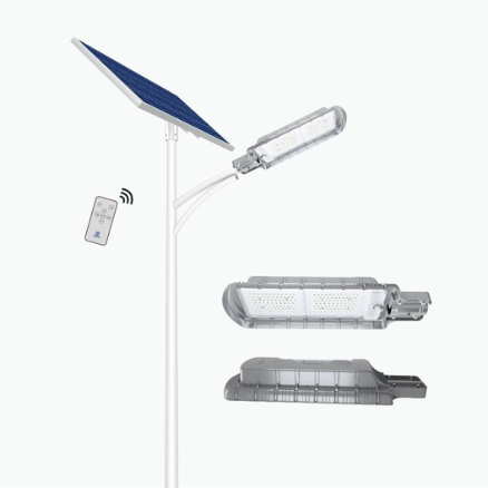 תאורת רחוב סולארית מקצועית - NEWTEC CARBON 14000Lm