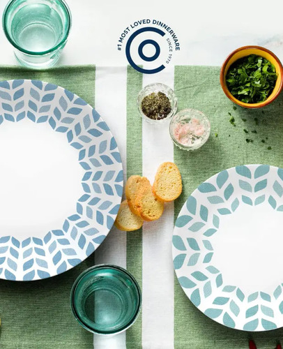 סט 12 חלקים עגול קורנינג Corning CORELLE® - Northern Pines