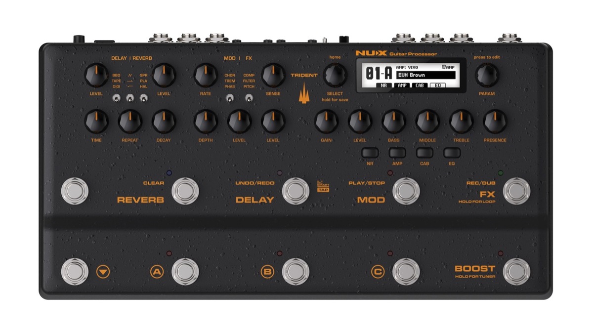 מולטיאפקט לגיטרה NUX NME-5 Trident Guitar Processor