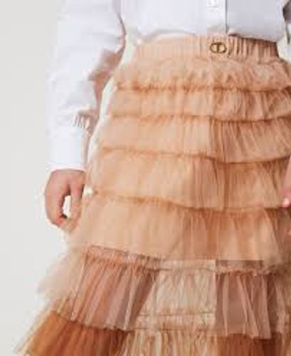 Long tulle skirt