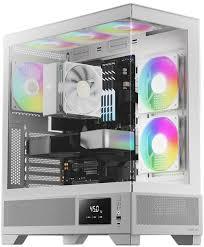 מארז GAMDIAS ATLAS M1 MIDTOWER TG*2 ARGBPWM HUB 3FAN