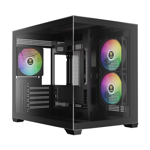 מארז אקווריום שחור GAMDIAS AURA GC10M ARGB MATX BLACK