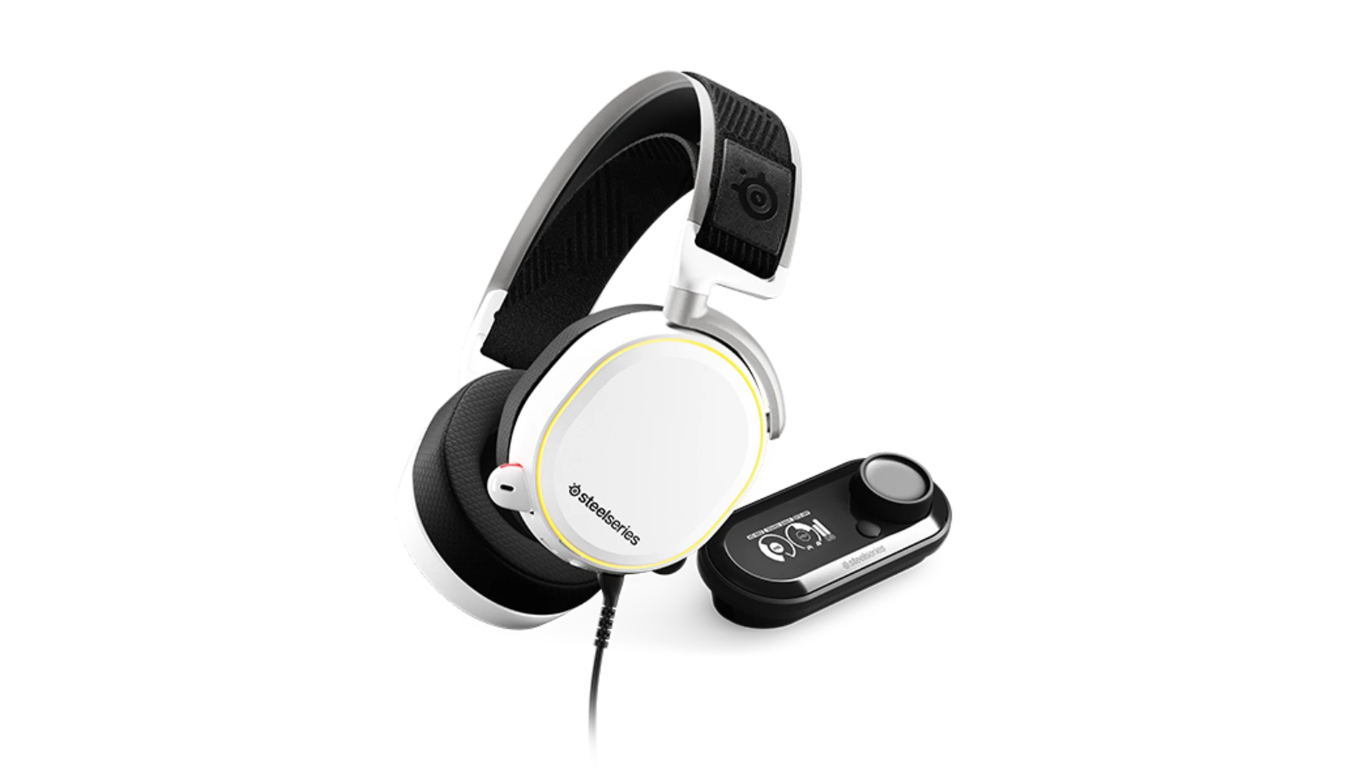 אוזניות גיימרים  Arctis Pro + GameDAC צבע לבן
