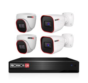 קיט 4 מצלמות אבטחה Full HD להתקנה עצמית מבית פרוויזן כולל הכל