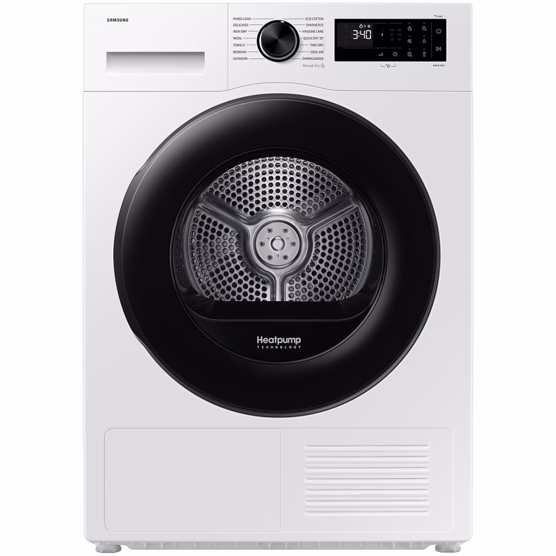 מייבש כביסה קונדנסור - 9 ק"ג כולל משאבת חום Samsung סמסונג DV90DG52A0AE