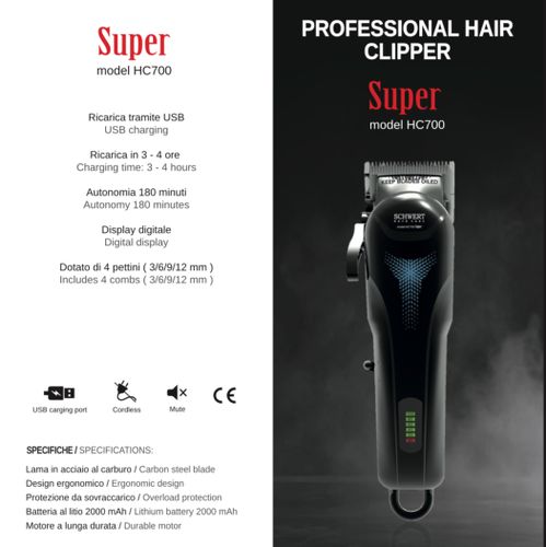 מכונת תספורת SCHWERT SUPER HC700