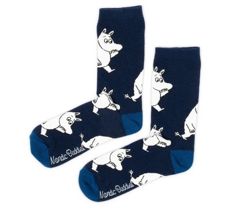 MOOMIN- גרבי מומין לגברים- מומין רץ כחול 40-45