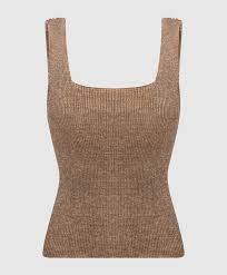 Linen-blend knit top Colour: Light Nymph Lurex