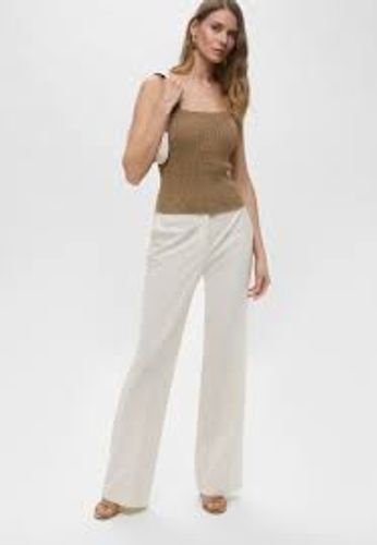 Linen-blend knit top Colour: Light Nymph Lurex