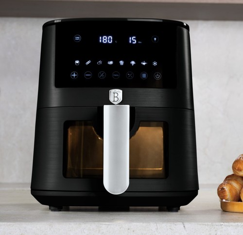 סיר טיגון ללא שמן 5 ליטר Berlinger Haus Matte Black BH-9557