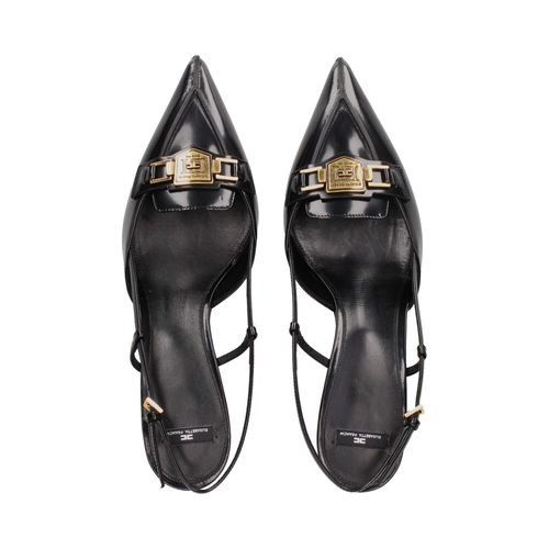 Leather slingback with horsebit - COLOR YELLOW