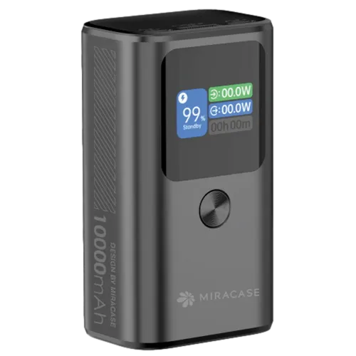 מטען נייד מיני 30W 10000mAh וצג Miracase MPB10PD30W