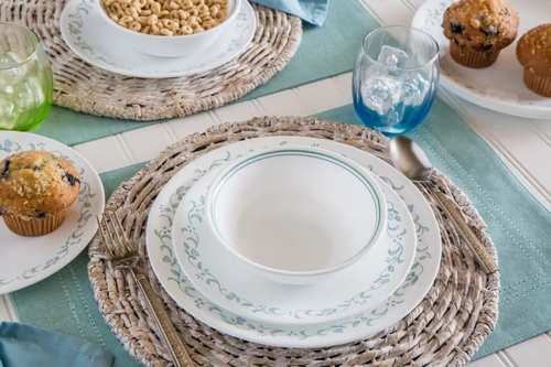 סט 18 חלקים עגול קורנינג  Corning CORELLE® - Country Cottage