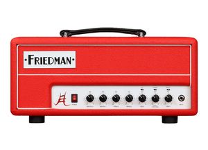 מגבר ראש מנורות Friedman JEL-20 JAKE E LEE 2 CHANNEL 20W EL84 TUBES SERIES FX LOOP CAB SIM RED TOLEX WHITE PIPING