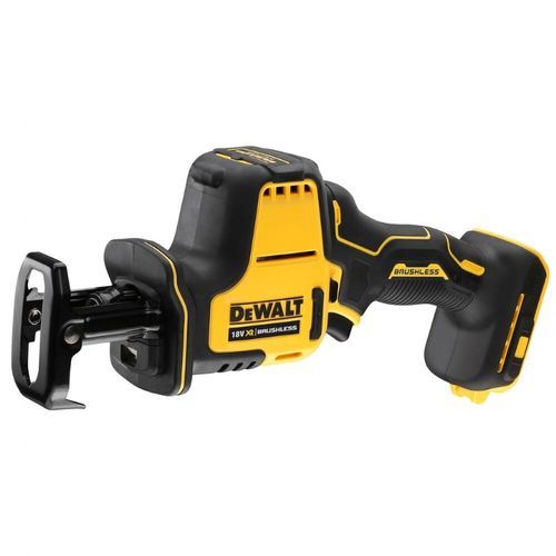 מסור חרב נטען תת-קומפקטי DEWALT DCS369N 18V XR - גוף בלבד לעבודה ביד אחת עם נעל נשענת ווו תלייה