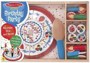 ערכה מעץ להכנת עוגת יום הולדת - Melissa and Doug