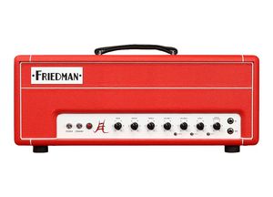 מגבר ראש מנורות Friedman JEL-50 JAKE E LEE SIGNATURE 2 CHANNEL 50W ALL TUBE EL34 TUBES SERIES FX LOOP RED TOLEX WHITE PIPING
