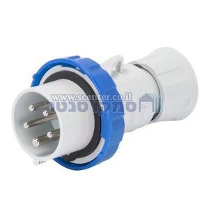 תקע נייד ישר HP‏ - IP66/IP67/IP68/IP69‏ - 3P+E‏ 16A‏ ‎200-250V‏ 50/60HZ - כחול - 9H - חיווט הברגה Gewiss