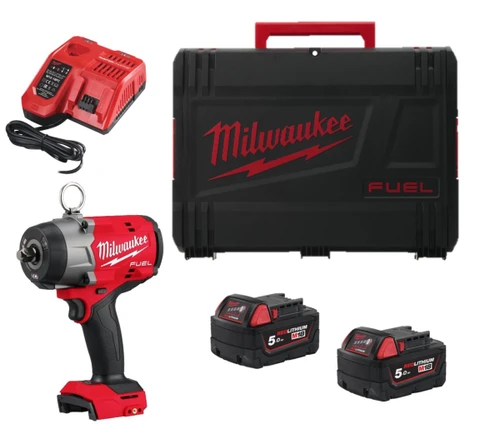 ערכת מפתח רטיטה 1220 FUEL (אימפקט) Milwaukee M18FHIW2P12-502X - 18V 2X5A 