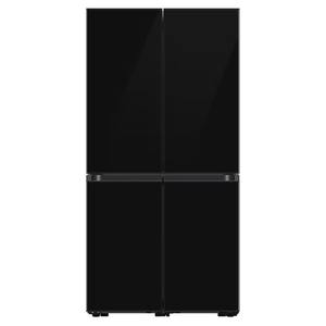 מקרר 4 דלתות 648 ליטר Samsung BESPOKE RM70F63REB Kitchen Fit זכוכית שחורה