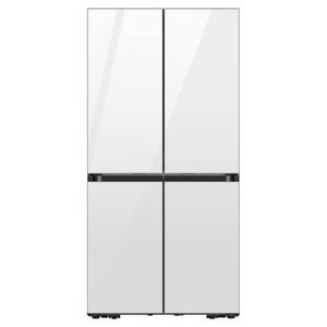 מקרר 4 דלתות 648 ליטר Samsung BESPOKE RM70F63REW Kitchen Fit זכוכית לבנה